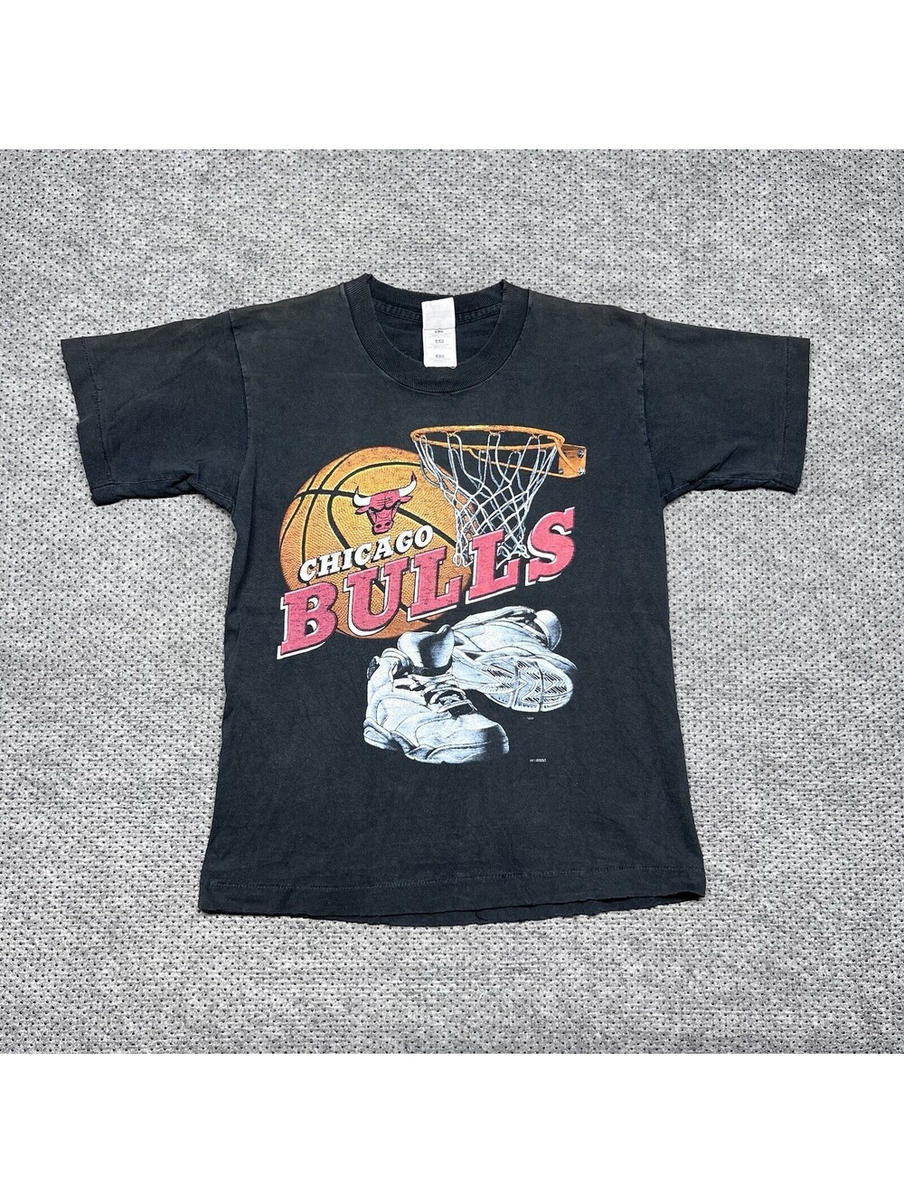 Vintage 90S Pro Player Chicago Bulls Locker Room T-Shirt Youth XL RARE BLACK